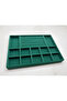 Istanbul Model Suede Fabric Green Color 24/34 cm Jewelry Display Stand - 4