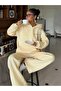 Unisex Women's and Men's Beas Weeckers Printed Oversize 3 Thread Hooded Sweatshirt and Baggy Sweatpants - 2