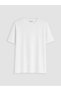 Two Mt Shop Quality Natuvera White Combed Cotton Plain Loose & Generous Short Sleeve Women's T-Shirt - 5