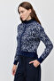 Women's Crew Neck Buttoned Knitwear Cardigan - 2