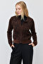 Women's Crew Neck Buttoned Knitwear Cardigan - 3