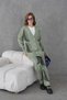 Women's Embroidered Long Cardigan Wide-Leg Pants Knitwear Set - 5