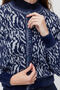 Women's Crew Neck Buttoned Knitwear Cardigan - 6