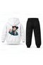 Kpop Demon Hunters Zoey Fan Greeting Printed Children's Hooded Tracksuit Set