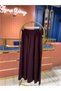Premium Krep Palazzo Burgundy - 4
