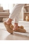 Pompom Plush House Slippers Soft Furry Warm Sole Comfortable Winter Slippers