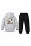 Snoopy Garden Friend Printed Children's Hooded Tracksuit Set