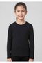 Girl's Long Sleeve Thermal Top Underwear Cotton Ribbed