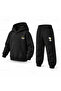 Snoopy Full Print Children's Hooded Tracksuit Set - 3