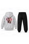 Katseye Pastel Cards Printed Children's Hooded Tracksuit Set