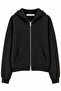 2253 Shimmering Hooded 3 Thread Sweatshirt Black - 4