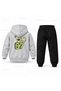 Six Seven 67 Lizard Printed Children's Hooded Tracksuit Set