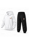 Snoopy Crepe Printed Children's Hooded Tracksuit Set - 3