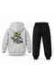 Six Seven 67 Ufo Passenger Printed Children's Hooded Tracksuit Set