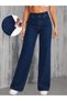Denim Hali of Comfort - Women's High Waist Pocketed Loose Leg Jeans