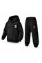 Six Seven 67 Cat Print Children's Hooded Tracksuit Set - 3