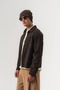 Surface Zippered Collared Nubuck Look Seasonal Men's Coat - 4