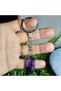 Ametist Natural Stone Keychain - 2 - (Only Hand Made) - 3