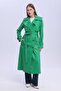 Women's Belted Double-Breasted Long Coat