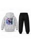 Kpop Demon Hunters Rumi Zoey Dancing Cember Printed Children's Hooded Tracksuit Set