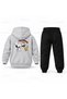 Snoopy Little Asci Printed Children's Hooded Tracksuit Set