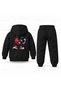 Six Seven 67 Comic Character Printed Children's Hooded Tracksuit Set