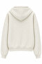 2253 Sparkly Hooded 3 Thread Sweatshirt Ecru - 3