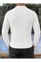 Rawi Men's Slim Fit Ribbed Knitwear Polo Collar Sweater - Long Sleeve Buttoned Polo Collar Knitwear Sweater - 4