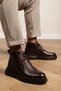 Genuine Leather, Thick and High-Soled, Water-Resistant, Men's Leather Boots