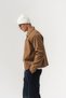 Surface Zippered Collared Nubuck Look Seasonal Men's Coat - 4