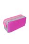 Ultra Luxury A+ Quality Pink Two Zipper Pen Holder Makeup Bag Pencil Case 5360 - 3