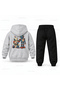 Six Seven 67 Robot Repair Printed Children's Hooded Tracksuit Set