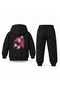 Kpop Demon Hunters Huntrix Alt Ust Printed Children's Hooded Tracksuit Set
