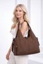 Vx-026 Women's Sports and Travel Bag with Shoe Compartment Shoulder Bag Brown - 6