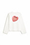 Eazy Unisex Oversize Long Sleeve T-Shirt 100% Cotton Ecru Love Dept. Printed Boxy Fit T-Shirt - 5