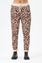 Women's Italian Waist-Tied Leopard Pattern Lycra Suede Trousers, Sizes 38 - 44 - 4