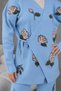 Women's Bead Embroidered Knitwear Cardigan Wide Leg Pants Two-Piece Set - 7