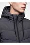 Xside Anthracite Regular Fit Hooded Men's Puffer Jacket - 2