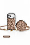 Hera iPhone 18 Pro / 17 Pro Compatible Mini and Magsafe Wallet, Case, Strap 4-Piece Leopard Set