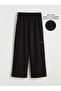 Girl's Black Knitted Pants