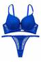 Women's Embossed Patterned Supportive Bra Set (Slim Fit)