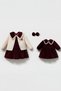 Baby Girl Velvet Special Occasion Dress with Cardigan Stylish Baby Set
