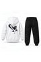 Kpop Demon Hunters Sussie Three Wings Printed Children's Hooded Tracksuit Set