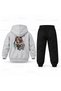 Katseye Chibi Merdiven Printed Children's Hooded Tracksuit Set