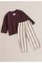 Seasonal Striped Set 2-10 Years Old Plum - 2