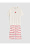 Özmarka New Season Pink Printed Women's Capri Pajama Set - 5