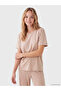 Vizyon New Season Beige Polka Dot Women's Pajama Set - 2