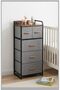 Fabric Storage Dresser 5-Drawer Tower with Metal Frame - 4