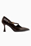 Sonja Brown Belted Women's Heeled Shoes - 2