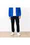 Unisex Unprinted New Season Cotton Hooded Zip-Up Jacket Tracksuit Bottoms 2-Piece Set - 6